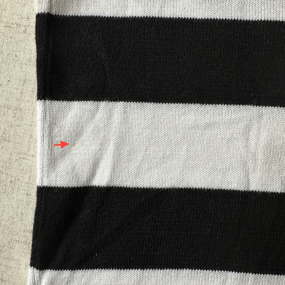 NWT Alice + Olivia Stacey Face Striped Cardigan Black White Sequin S - Picture 13 of 16